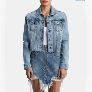 True Religion Rhinestone Embellished Denim Jacket